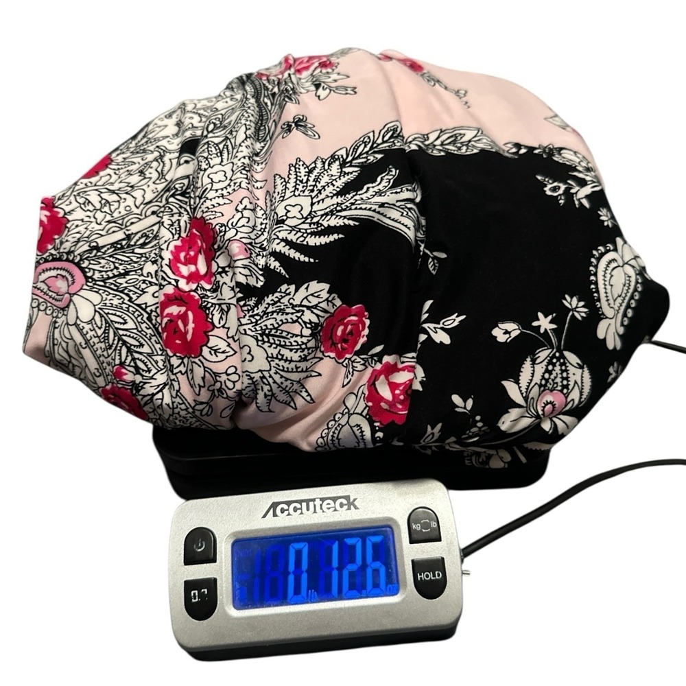 Linea‎ Donatella Black Pink Paisley Floral Long Sleeve Tie Waist Robe L/XL Boho - Picture 7 of 7